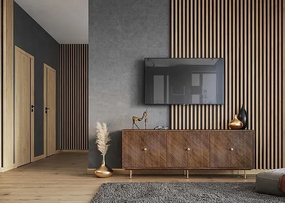 Modern Wooden Slat Wall Cladding