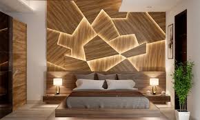 Geometric Wooden Panel Cladding 