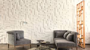 Textured White 3D Panel Cladding